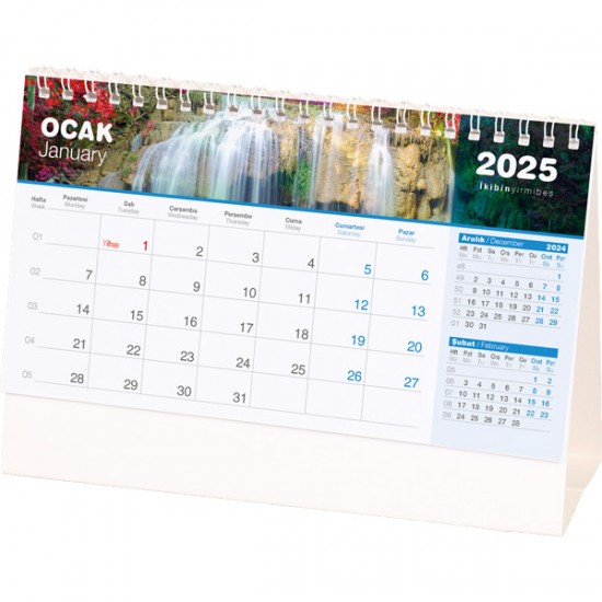 AMT-04-BR Şelale Masa Takvimi AMT-04-BR Şelale Masa Takvimi